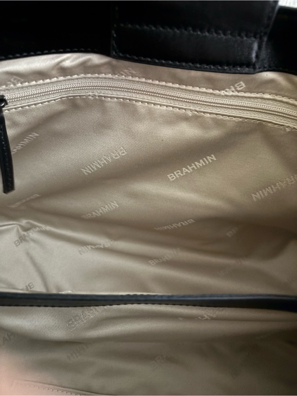 NWT Brahmin Soleil Multi Spectacle Leather Satchel Holographic Black $385 - Picture 3 of 16